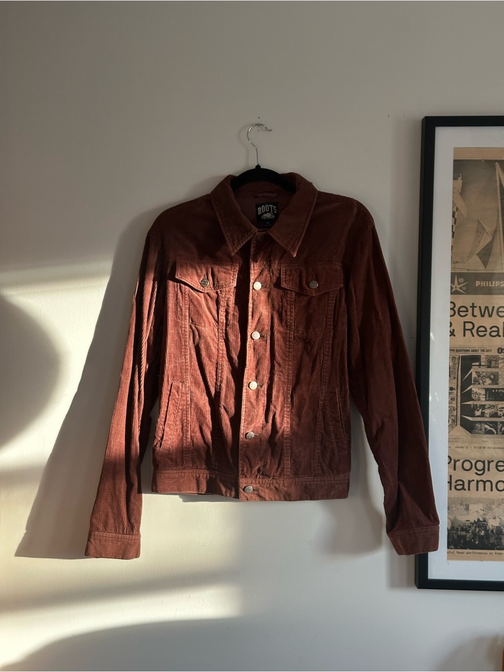 Roots Women's Corduroy Jacket in Burnt Orange